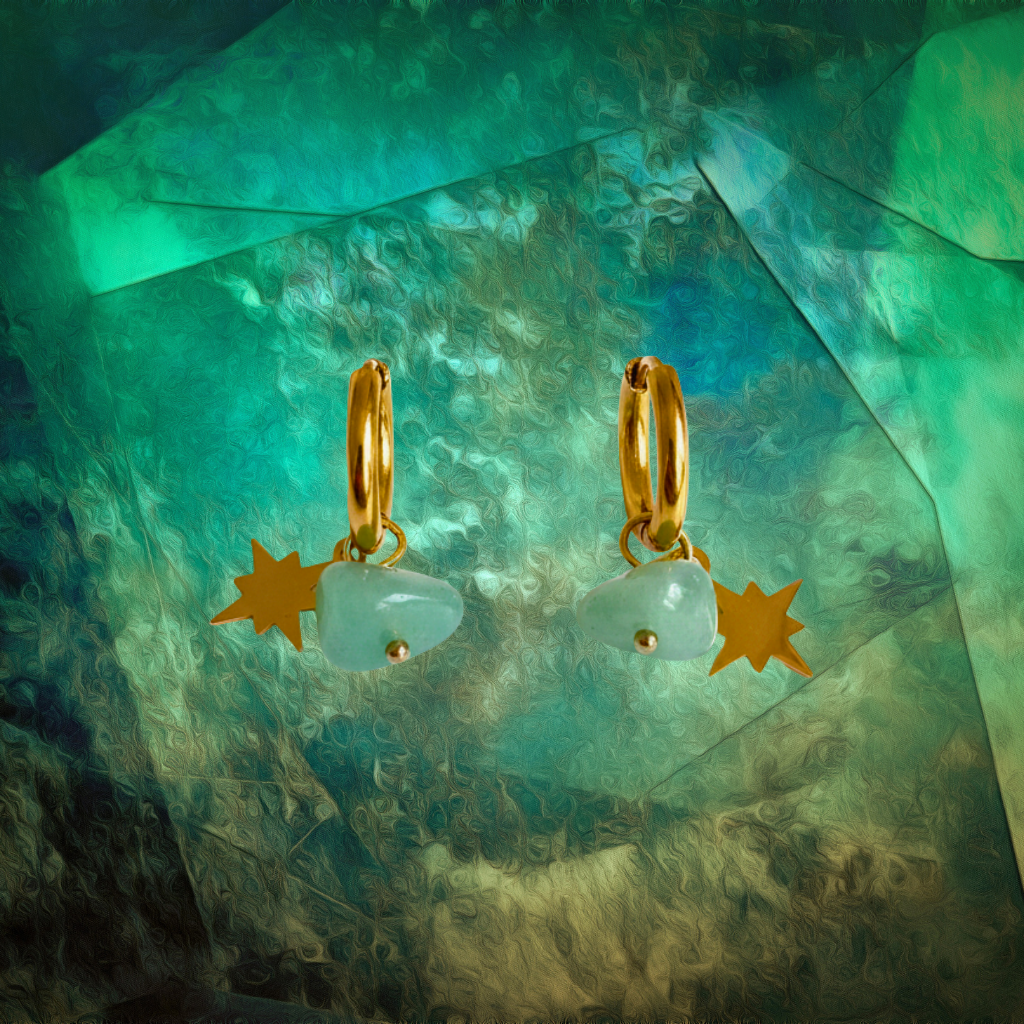 Boucles d’oreilles Aurora – Celestial – Aventurine Verte