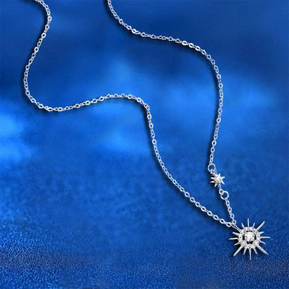 Collier Étoile Solaire en argent 925 – Bijou d’intention Aurora