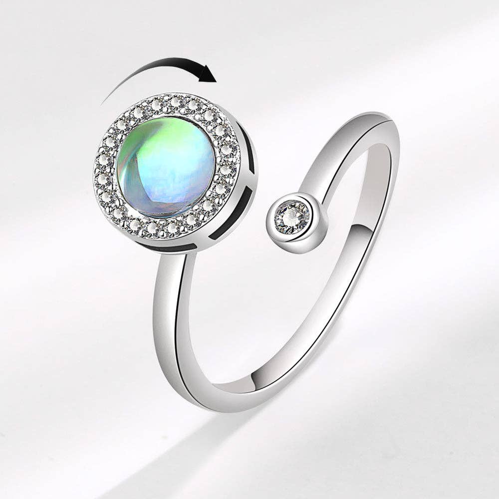 Bague Spinner Polaris – Bijou d’intention Aurora