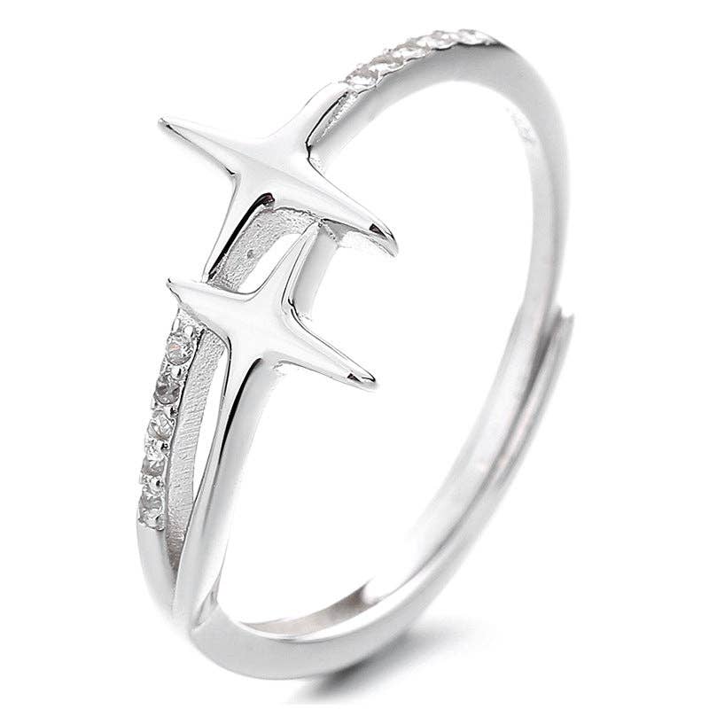 Bague Aurora – Brillance – Empilable Argent 925