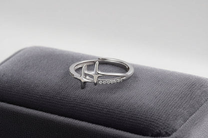 Bague Aurora – Brillance – Empilable Argent 925