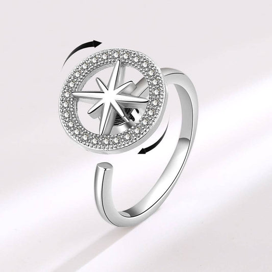 Bague Spinner Polaris – Bijou d’intention Aurora