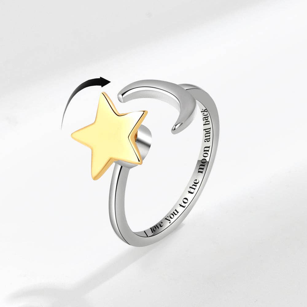 Bague Spinner Polaris – Bijou d’intention Aurora