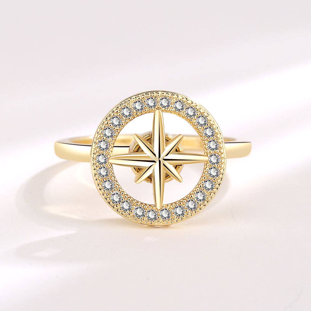 Bague Spinner Polaris – Bijou d’intention Aurora
