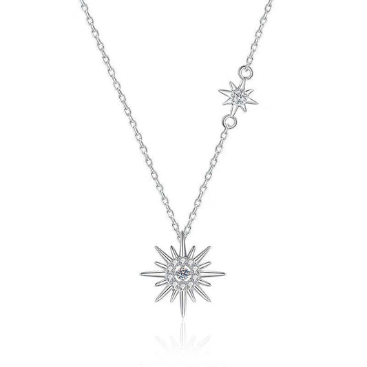 Collier Étoile Solaire en argent 925 – Bijou d’intention Aurora