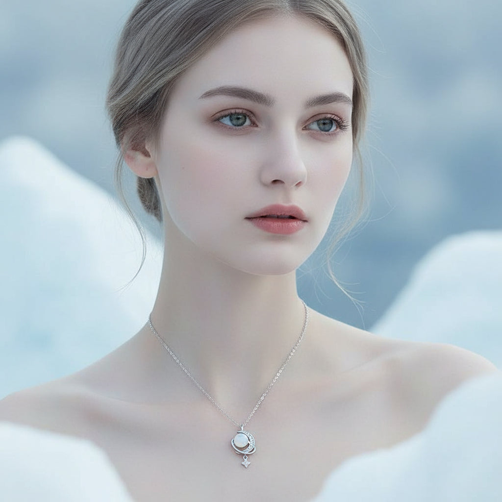 Collier Jade en argent 925 – Bijou d’intention Aurora