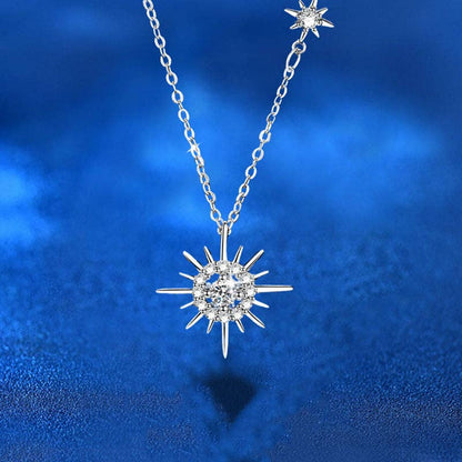 Collier Étoile Solaire en argent 925 – Bijou d’intention Aurora