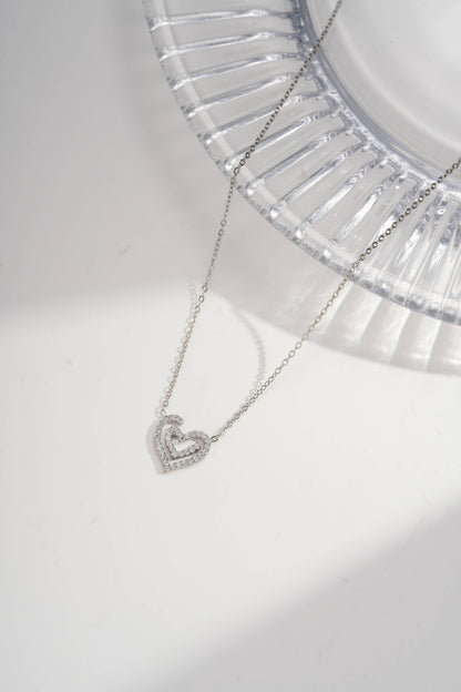 Parure Cœur Cristal 4 Pièces - Bijou symbole Aurora