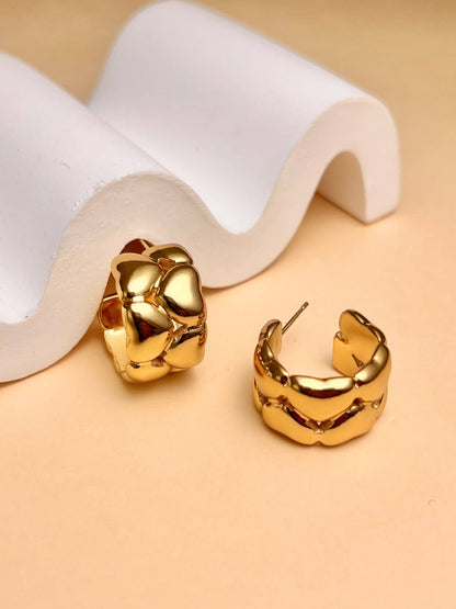 Boucles d'oreilles Cœur Créoles • Bijou Aurora