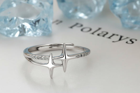 Bague Aurora – Brillance – Empilable Argent 925