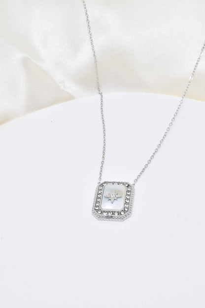 Collier Étoile du Nord Nacrée - Bijou d'intention Aurora