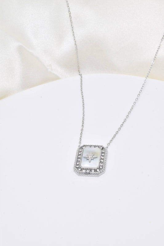 Collier Étoile du Nord Nacrée - Bijou d'intention Aurora