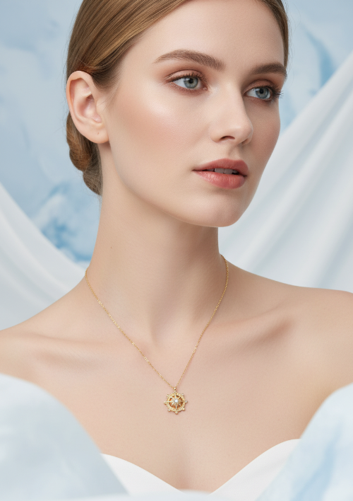 Collier Étoile Polaire – Bijou d’intention Aurora