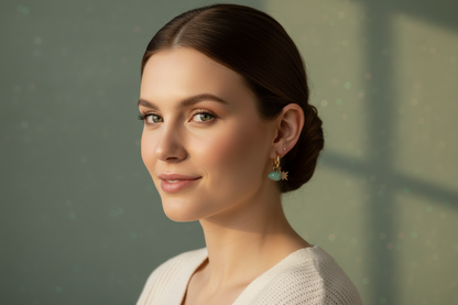 Boucles d’oreilles Aurora – Celestial – Aventurine Verte