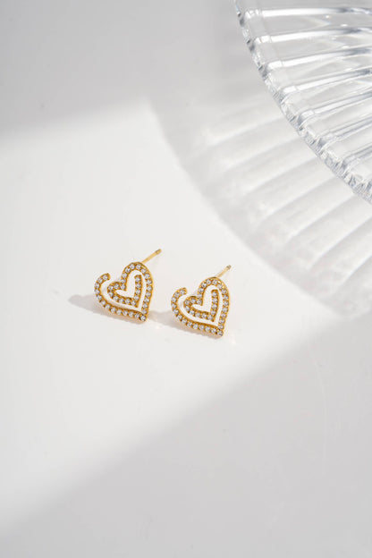 Parure Cœur Cristal 4 Pièces - Bijou symbole Aurora