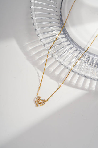 Parure Cœur Cristal 4 Pièces - Bijou symbole Aurora