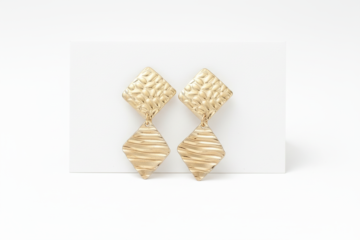 Boucles d'oreilles Vagues filantes - Bijou symbole Aurora