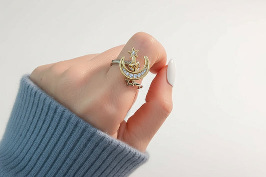 Bague Spinner Polaris – Bijou d’intention Aurora