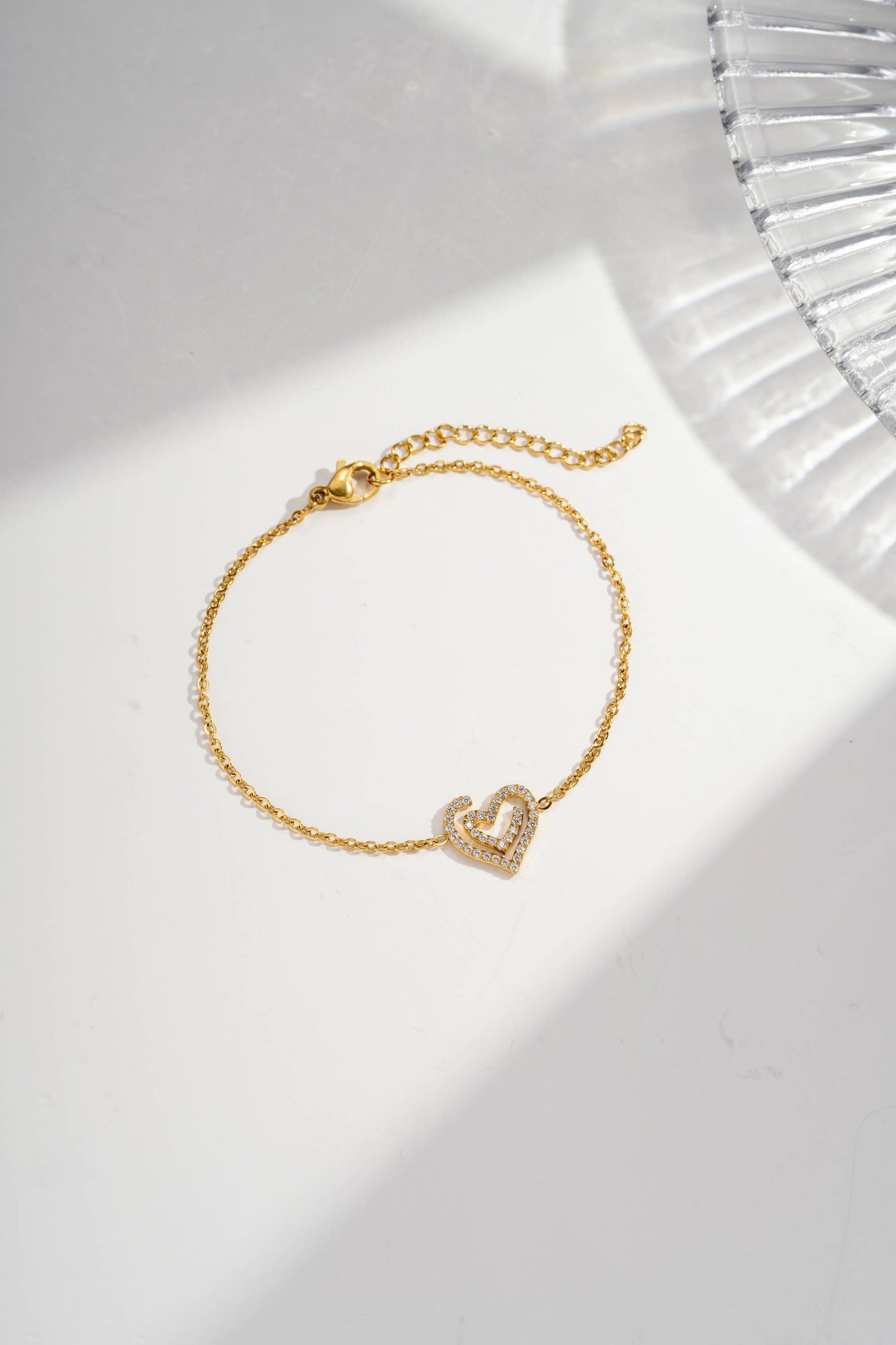 Parure Cœur Cristal 4 Pièces - Bijou symbole Aurora