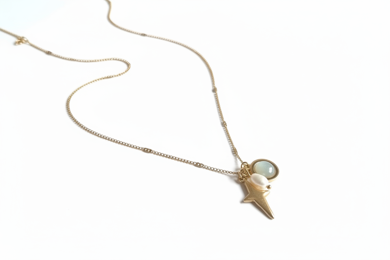 Collier Polaris Aventurine - Bijou symbole Aurora