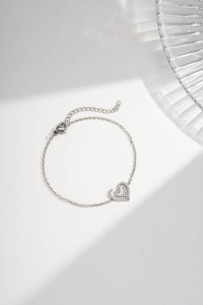 Parure Cœur Cristal 4 Pièces - Bijou symbole Aurora