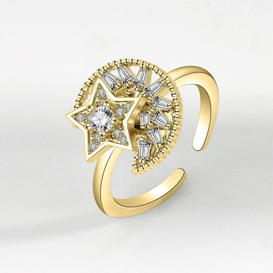 Bague Spinner Polaris – Bijou d’intention Aurora